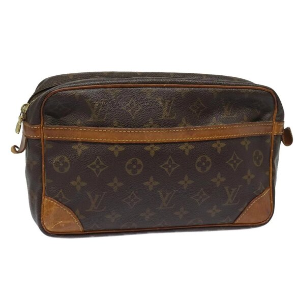 LOUIS VUITTON Monogram Compiegne 28 Clutch Bag - Picture 1 of 16